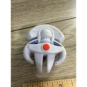 Burger King Star Trek 2009 White Starship Toy Paramount CBS Red Button 2‎ Inch